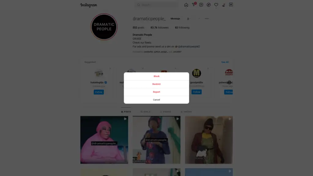 How to mute someone on instagram