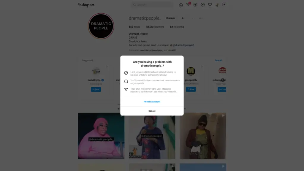 How To Mute or Restrict Someone On Instagram