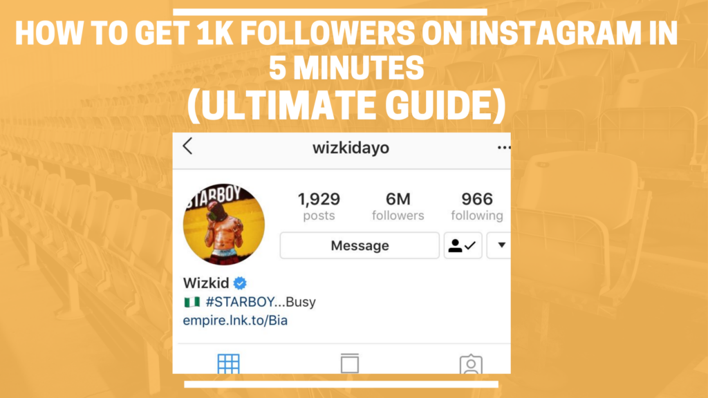 How To Get 1k Followers On Instagram In 5 Minutes Ultimate Guide