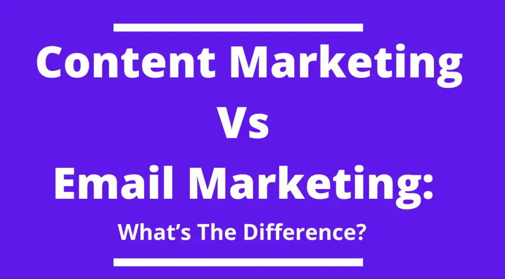Content Marketing Vs Email Marketing