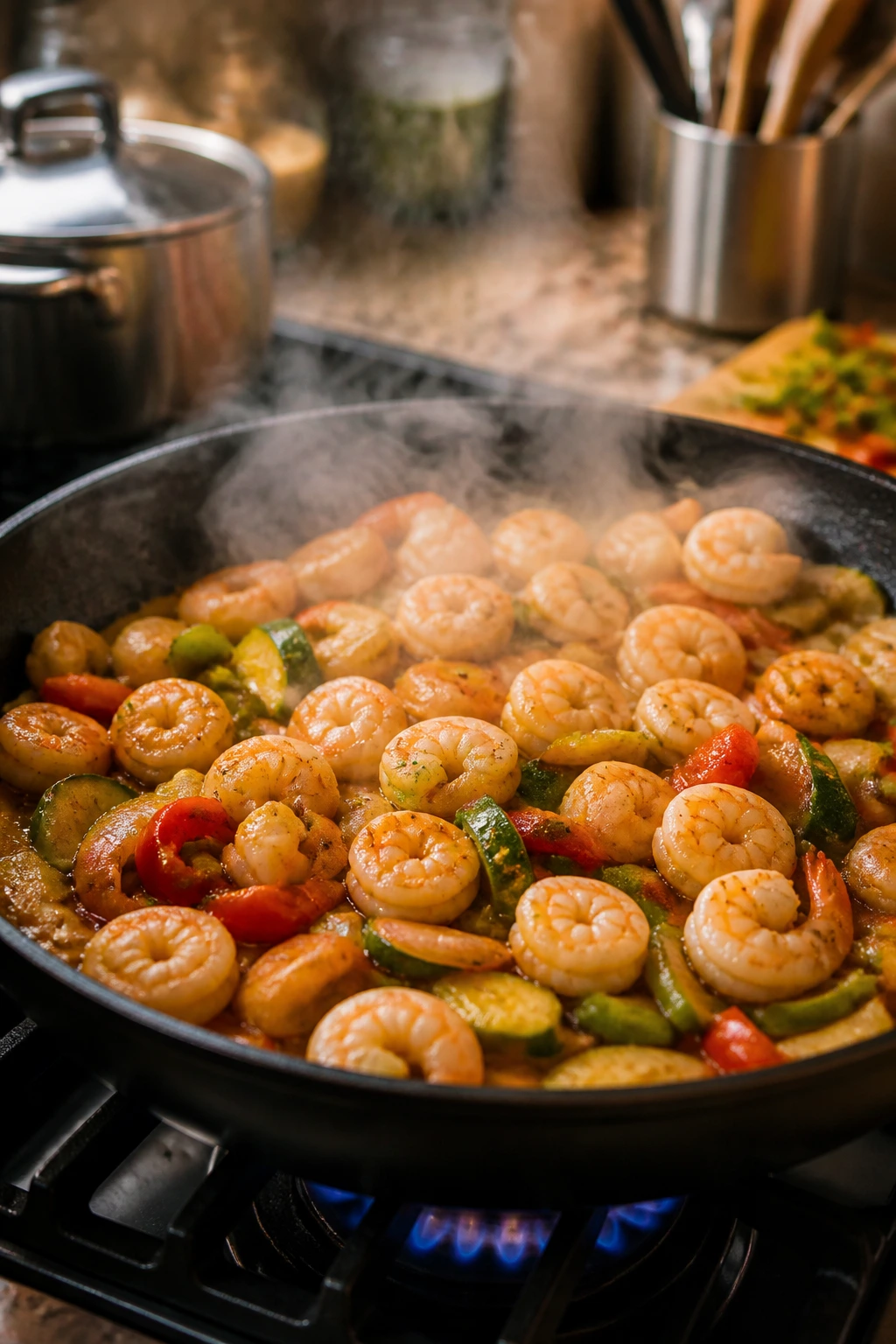 Crowded skillet illustrating common mistakes to avoid