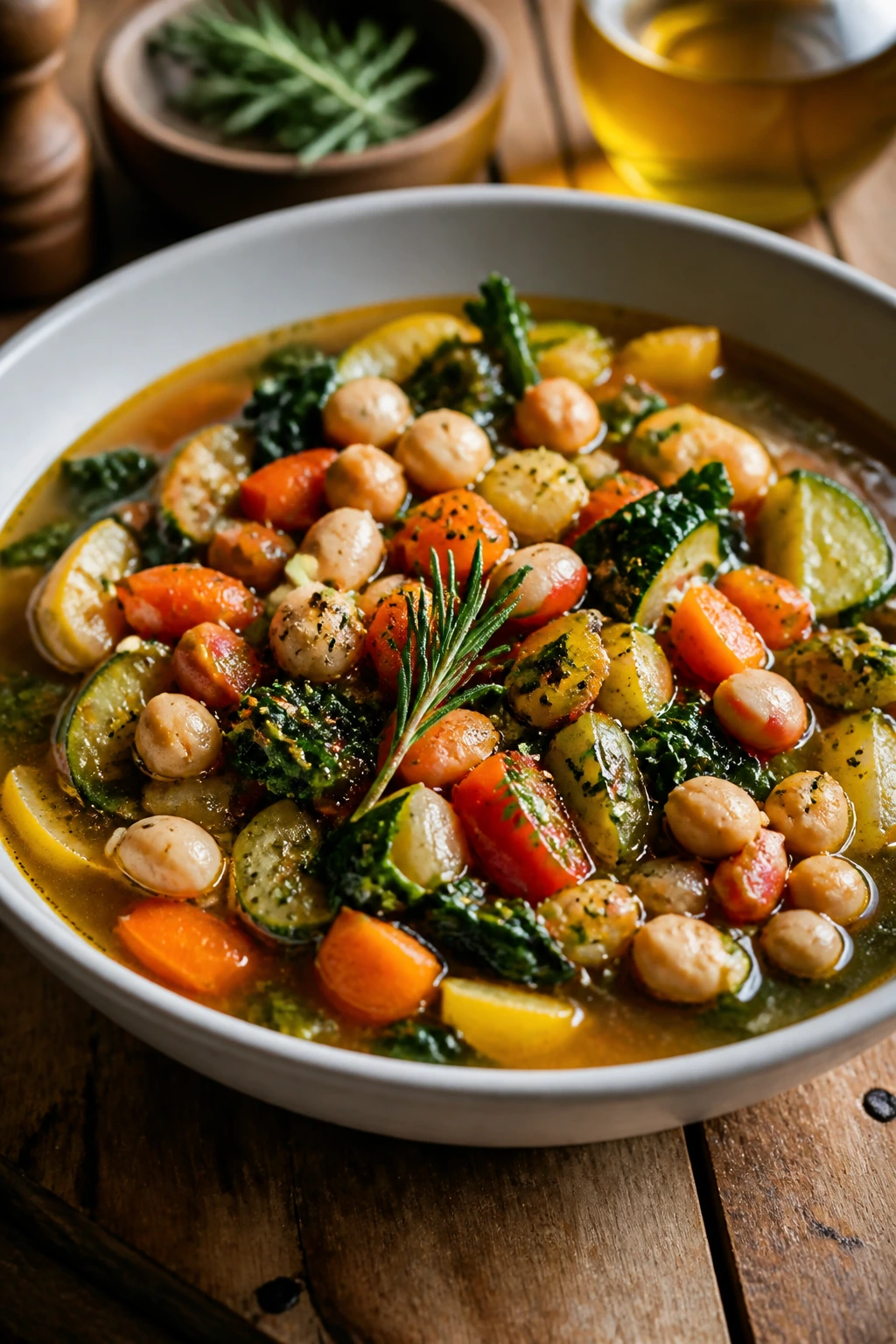 Close-up plate of colorful vegetables and beans representing nutritious anti-inflammatory dinners
