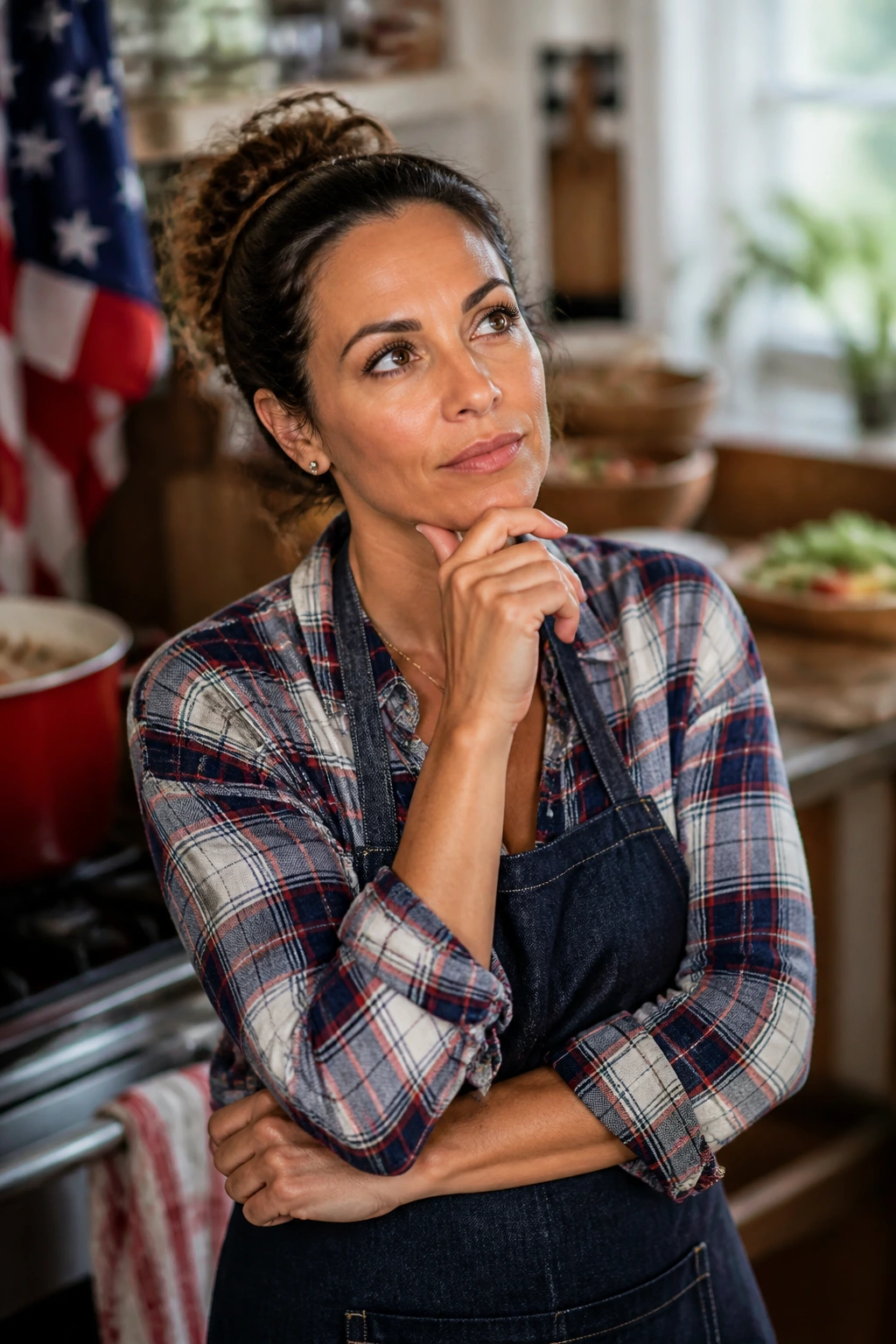 Portrait of a host planning in a kitchen, representing FAQs