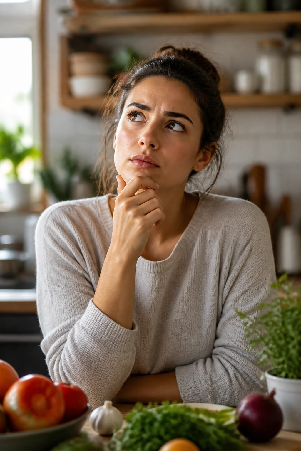 Real-person kitchen portrait representing common dinner questions