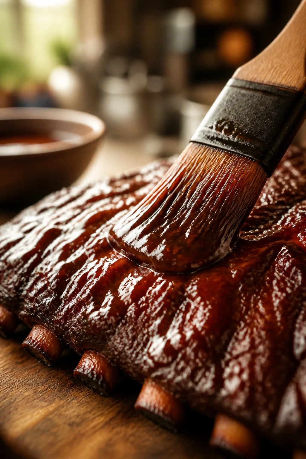 Glossy glaze on a smoked rib highlighting flavor boosters.