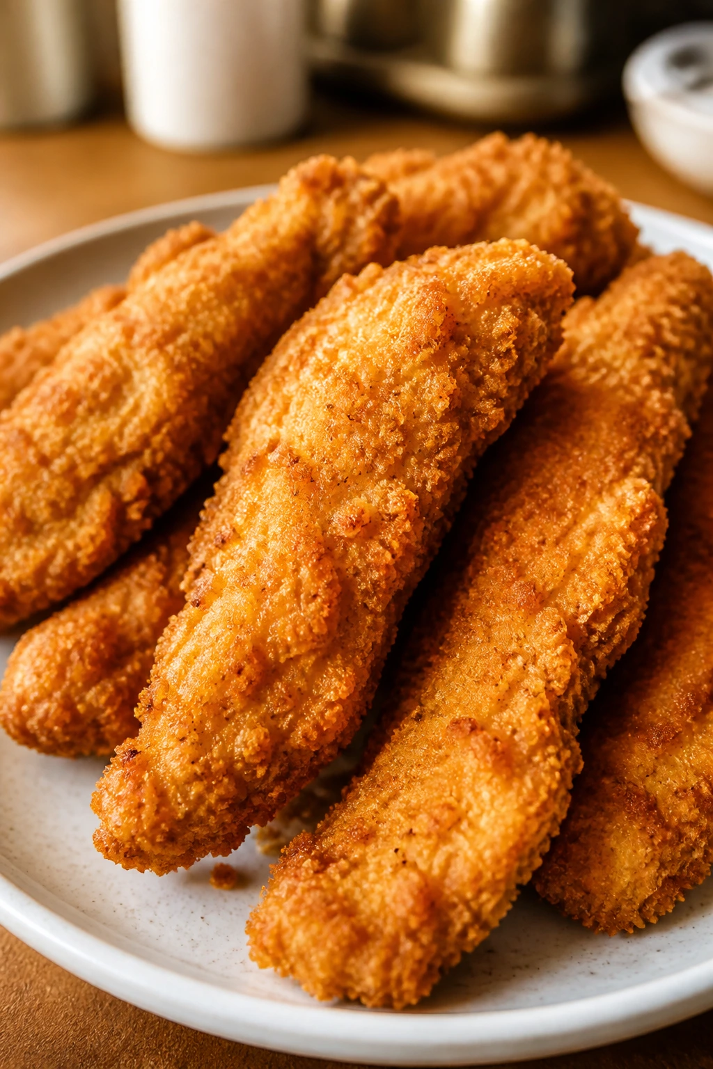 Gluten-free chicken tenders on a plate