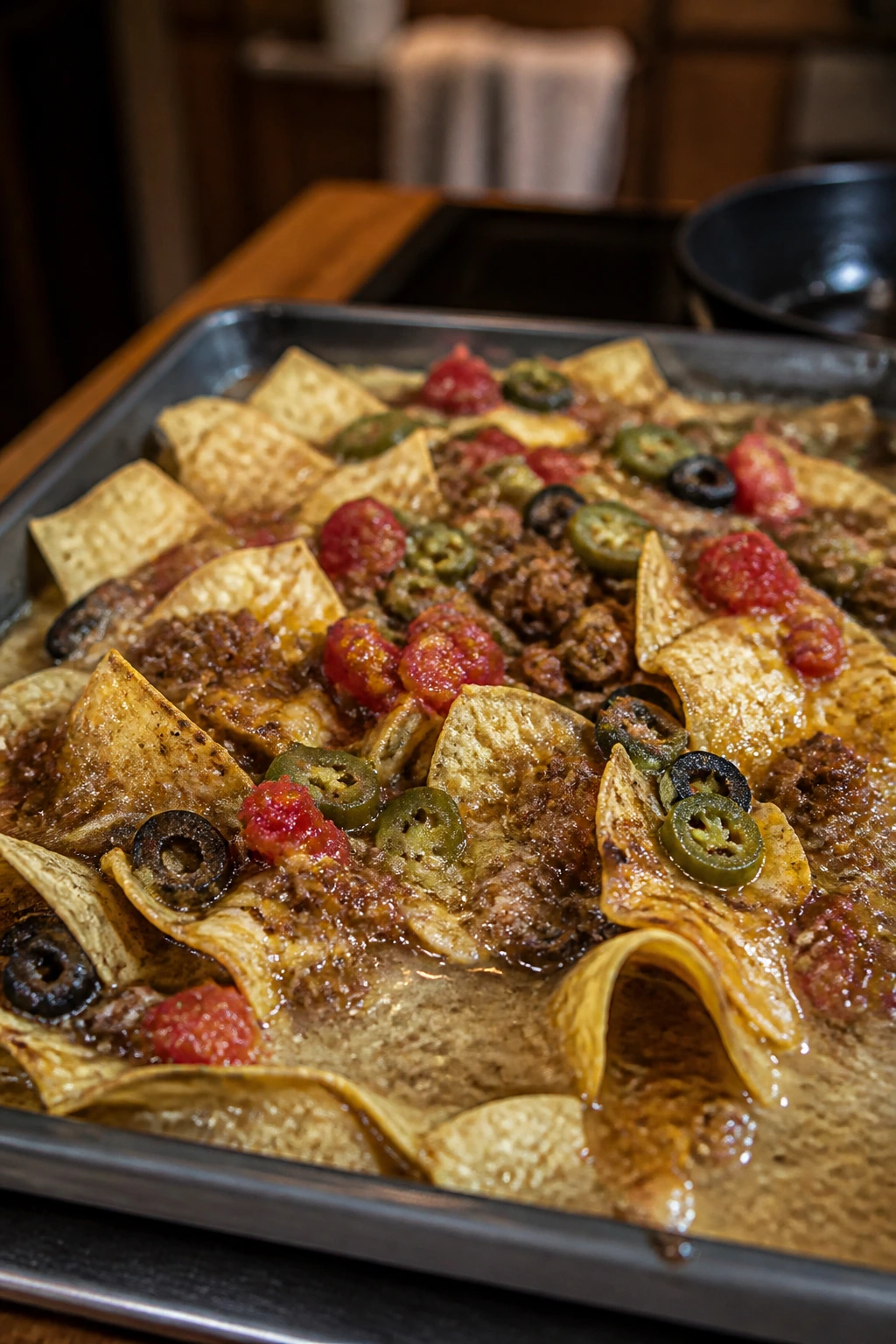 Close-up of soggy nachos illustrating common kitchen mistakes