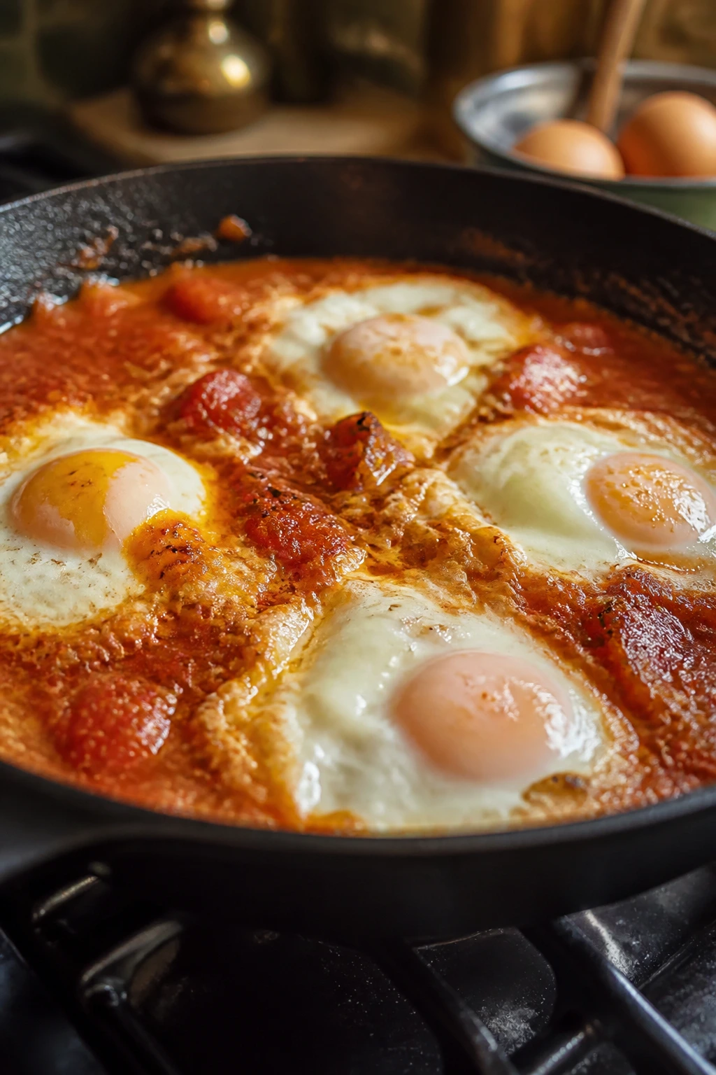 Skillet with overcooked eggs showing common egg-dinner mistakes