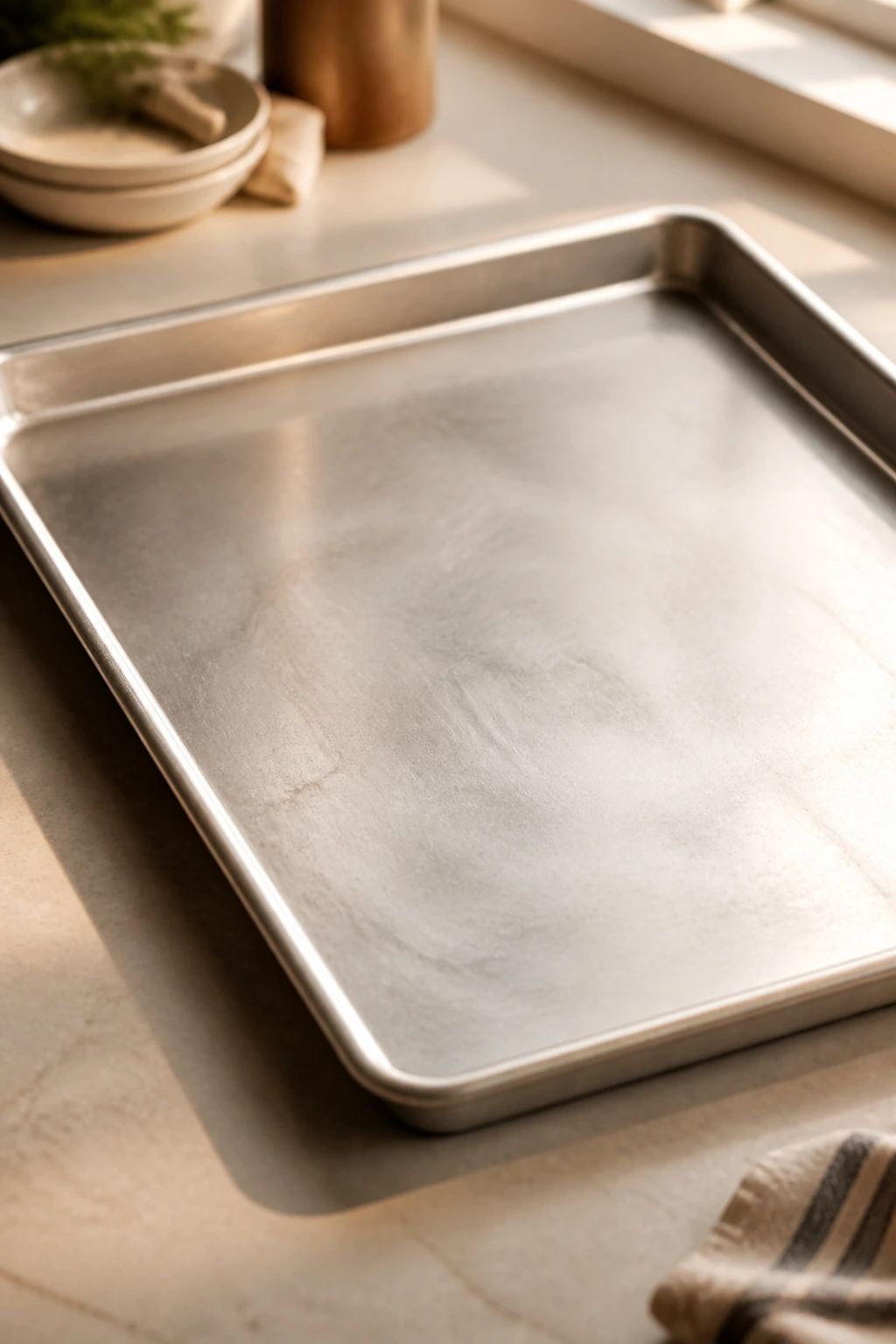 Rimmed sheet pan ready for weeknight cooking