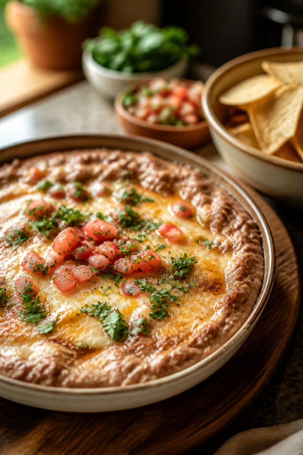 Anchor dip on a large platter ready to anchor a budget spread