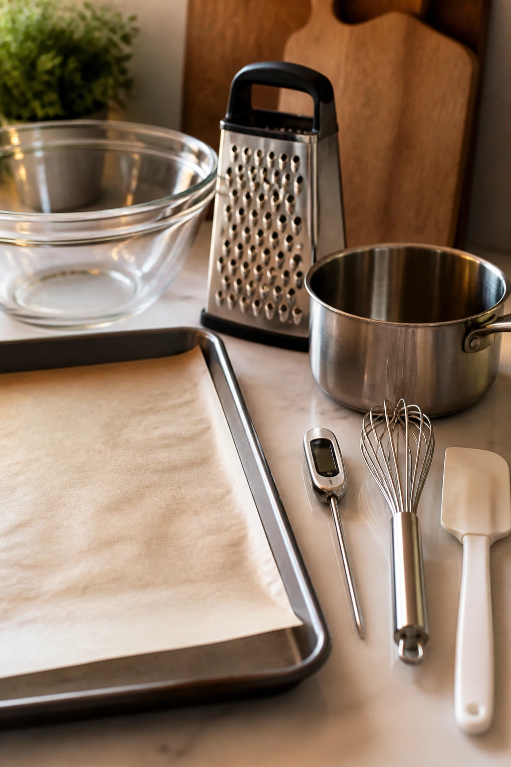 Kitchen tools for meatloaf prep
