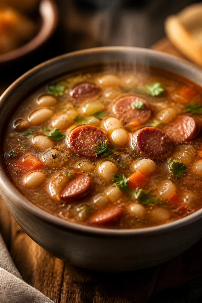 Cozy Bean and Sausage Soup for Cold Winter Nights