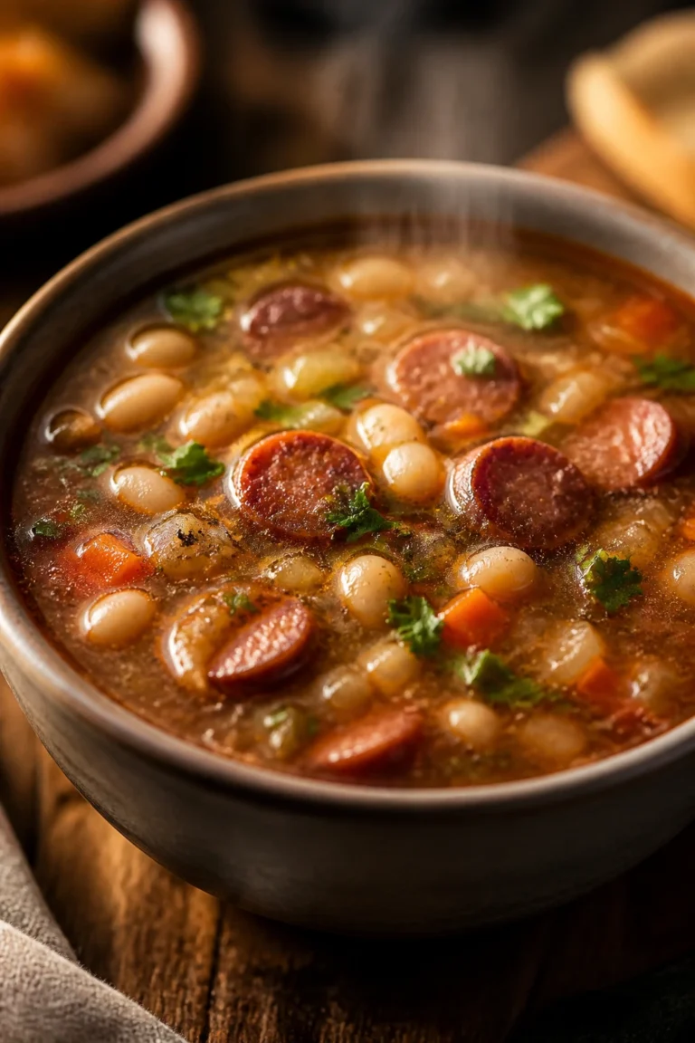 Cozy Bean and Sausage Soup for Cold Winter Nights