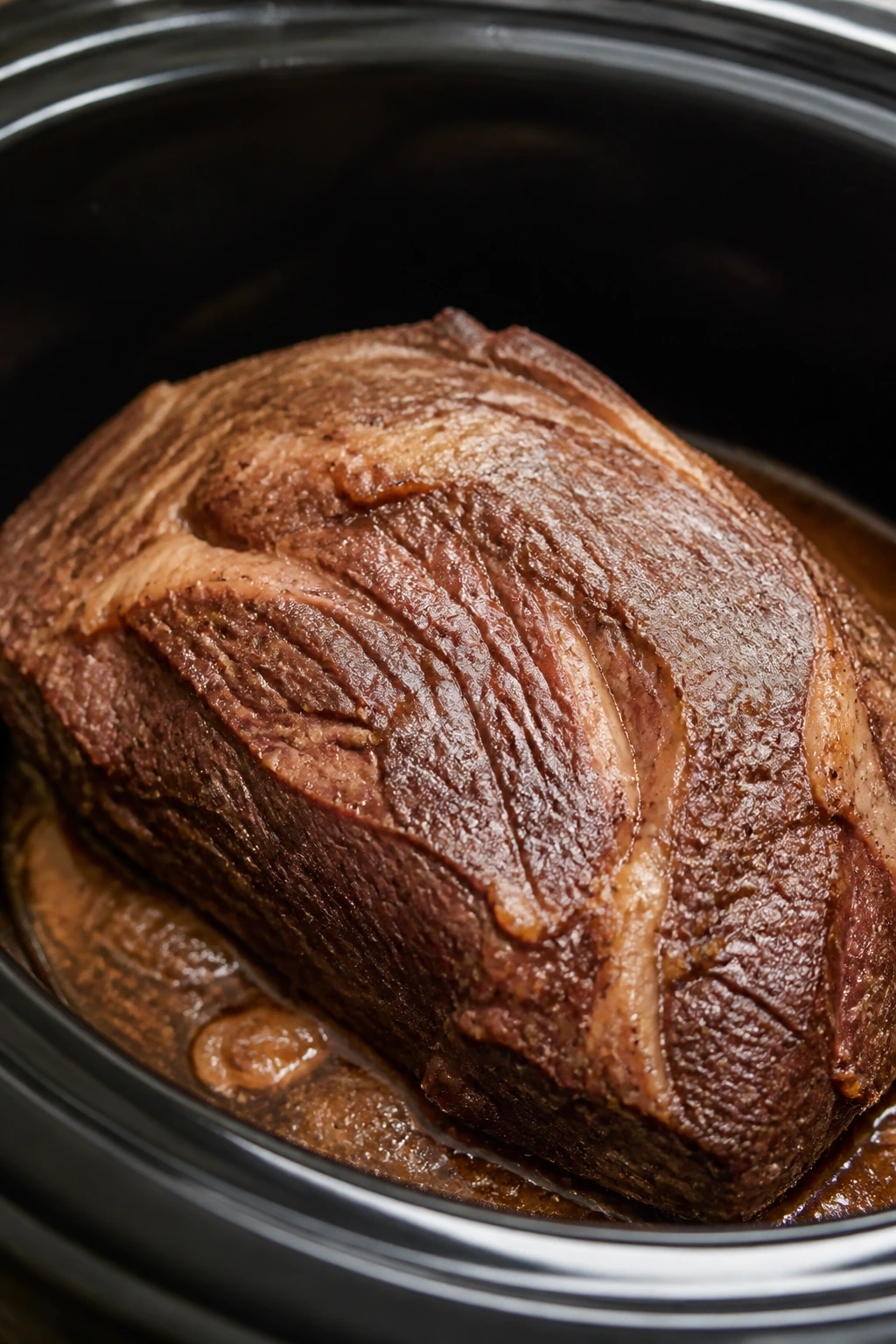 Chuck roast in slow cooker with minimal liquid