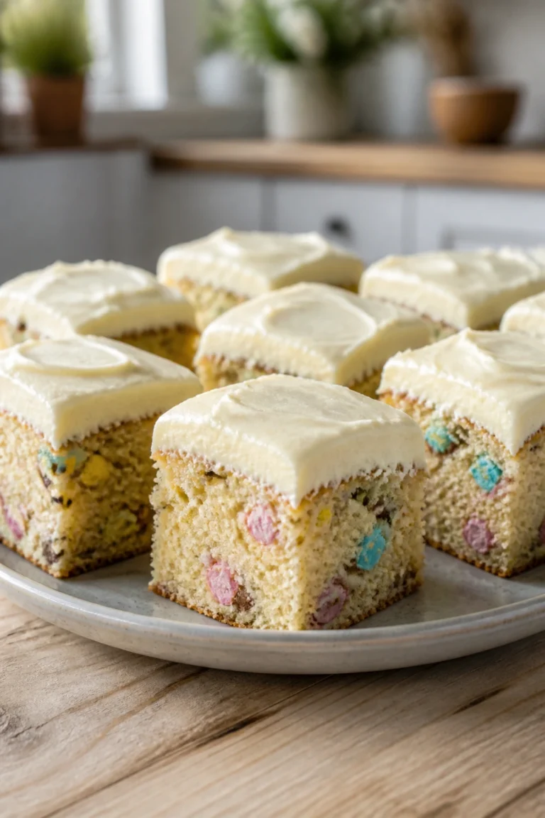 Moist Candy Egg with Cream Cheese Frosting