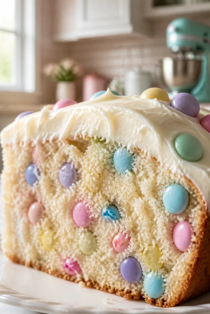 Decadent Pastel Candy with Cream Cheese Frosting