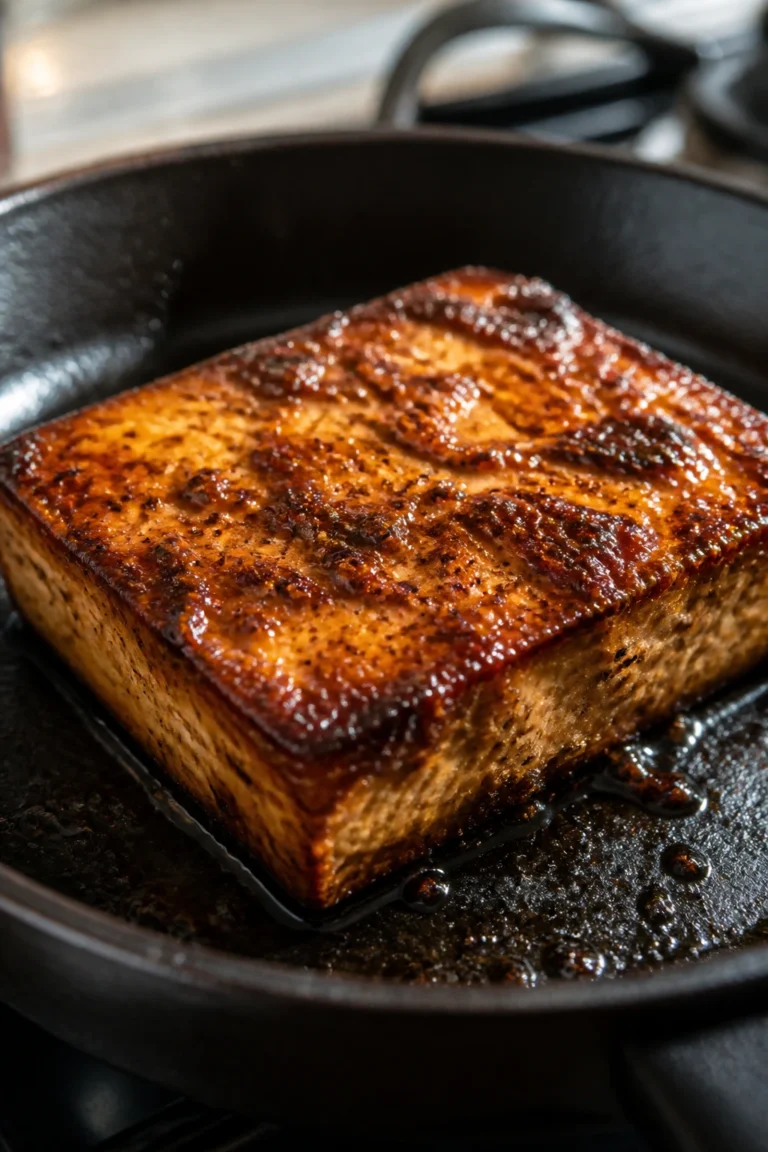Caramelized Tofu Sandwich for a Healthy Dinner