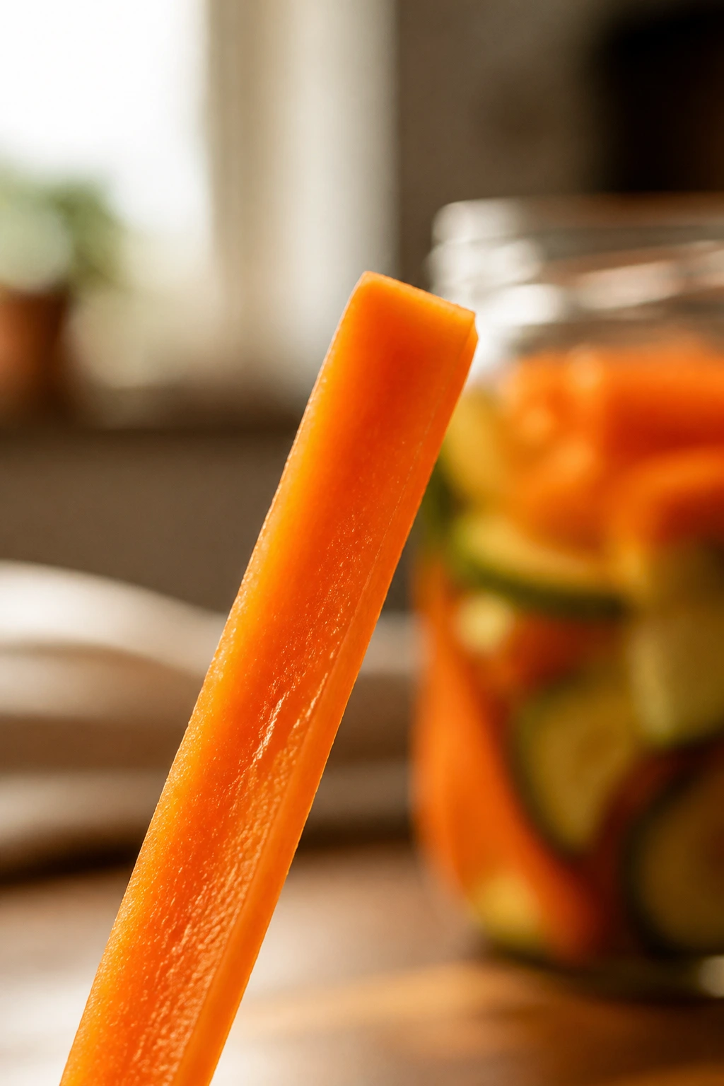 Close-up of a carrot representing ingredient variety
