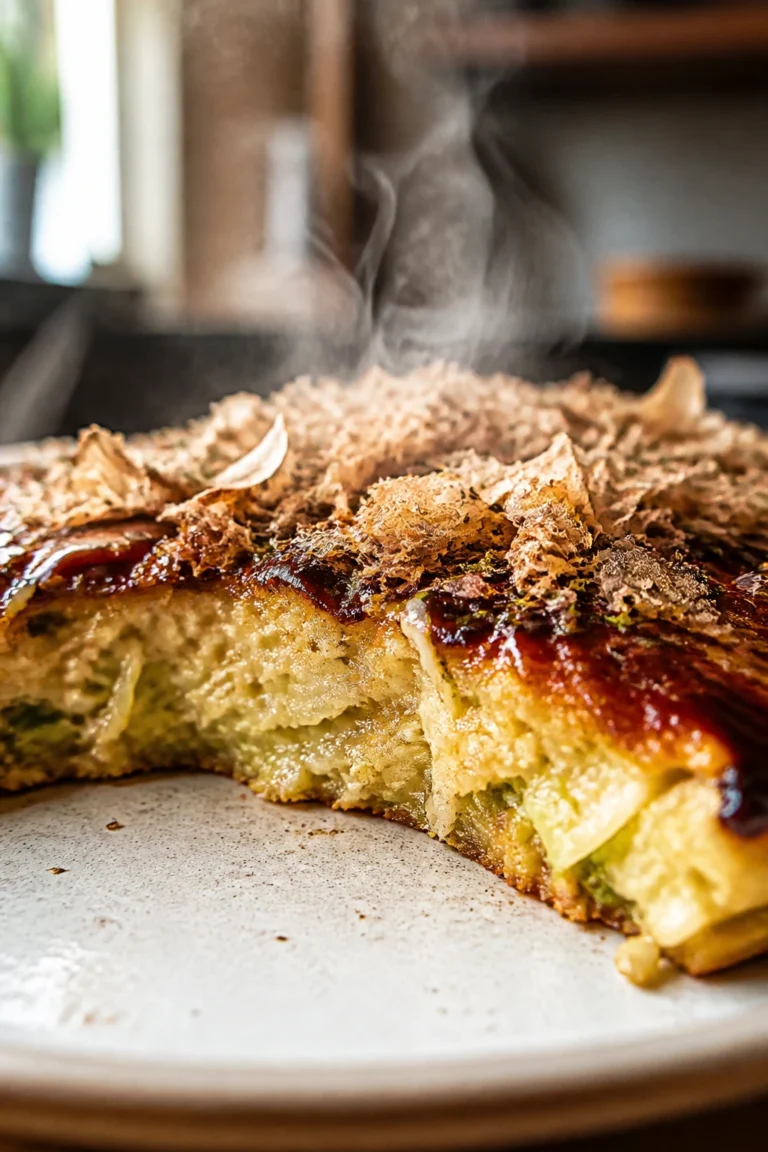 Sticky Japanese Pancake Better than Takeout