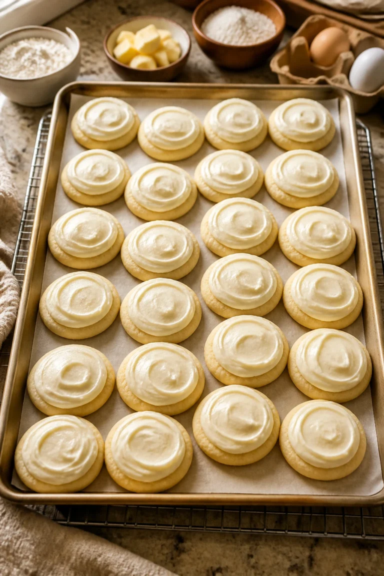 Fluffy Simple Cookie with Cream Cheese Frosting