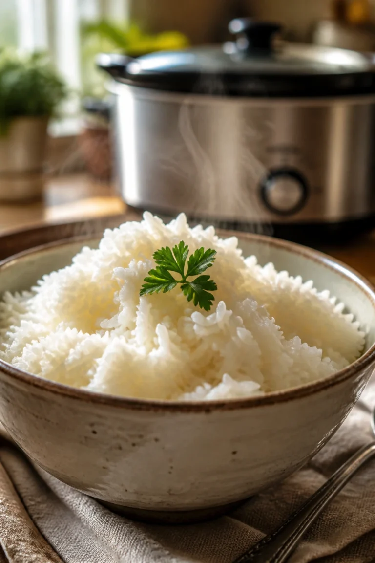 Fall-Apart Crockpot Rice You Can Set and Forget