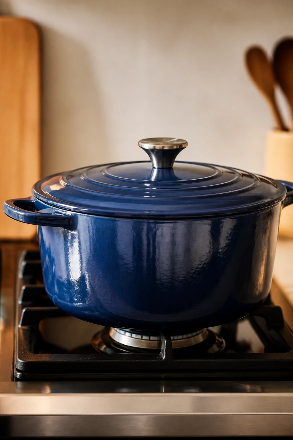 Dutch oven on stovetop as essential stew equipment