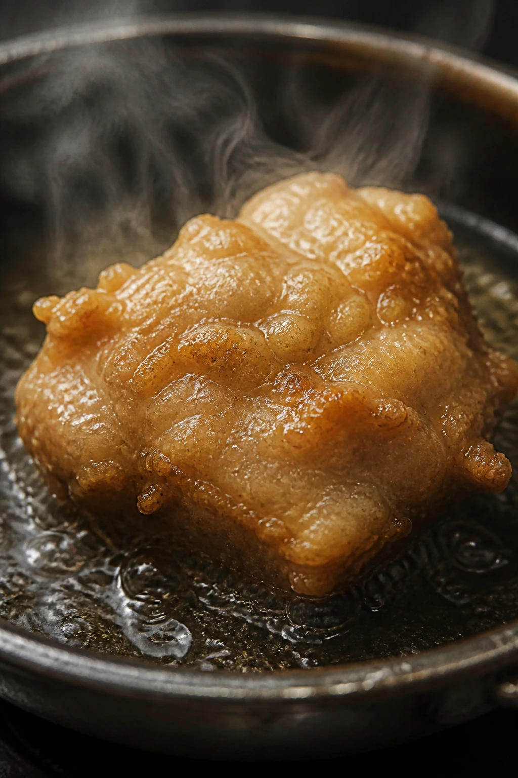 Fried chicken with limp crust in pan, highlighting mistakes in crisping