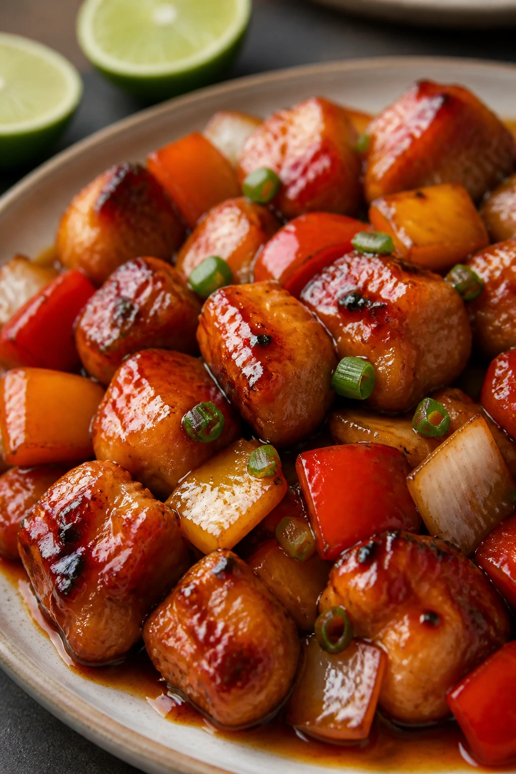Close-up of glossy chicken with sesame oil sheen illustrating small tweaks.