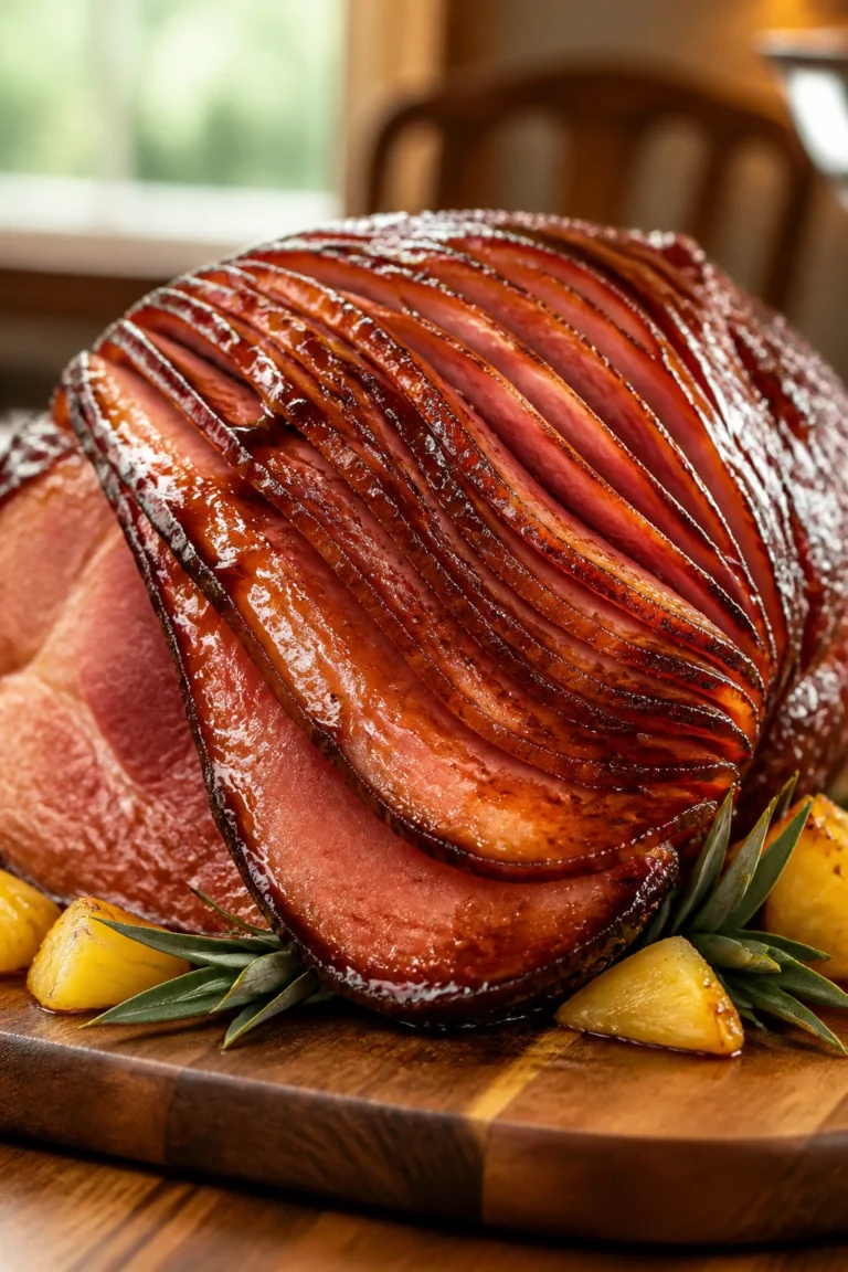 Tender Bourbon Pineapple Ham Glaze with Brown Sugar Glaze