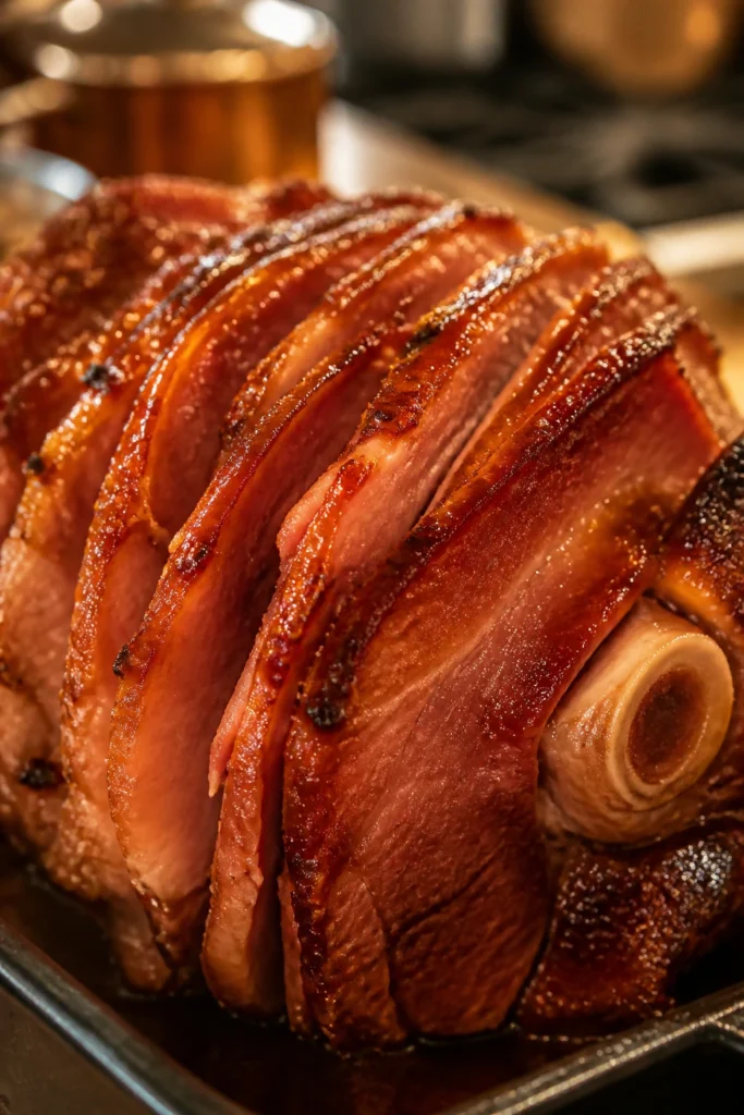 Smoky Glazed Ham with Brown Sugar Glaze