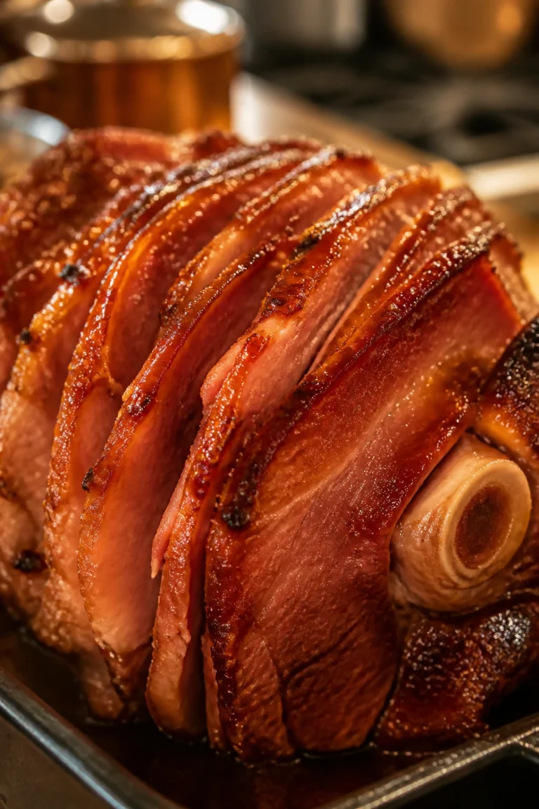 Smoky Glazed Ham with Brown Sugar Glaze