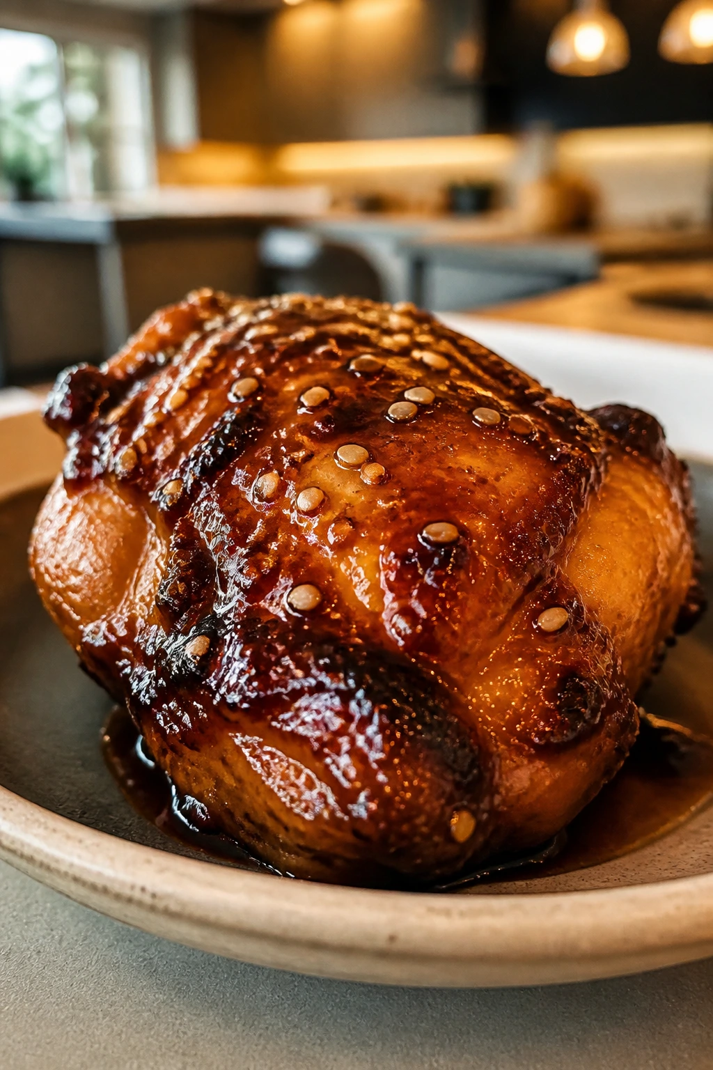 Glazed chicken showing variation in glaze