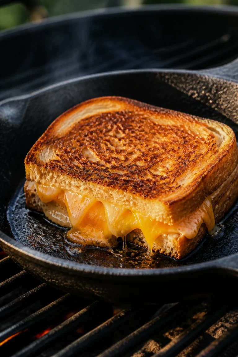 Charred Classic Grilled Cheese for Backyard Cookouts