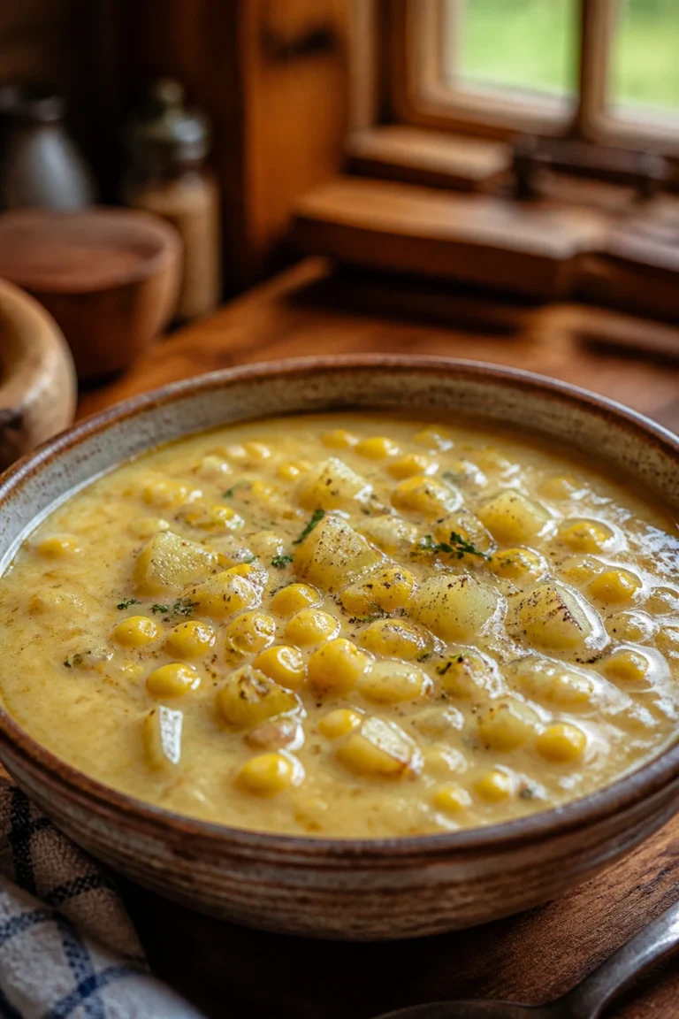 Creamy Grandmas Corn Chowder for Cold Winter Nights