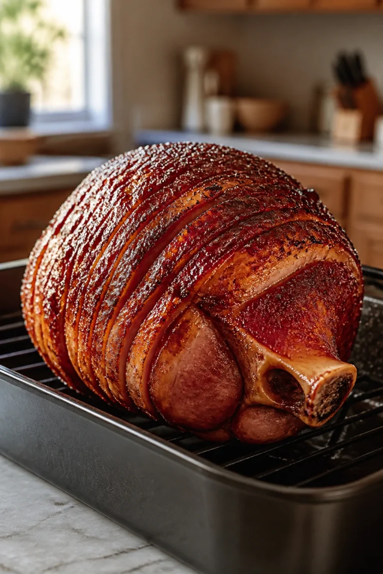 Juicy Whole Ham with Brown Sugar Glaze