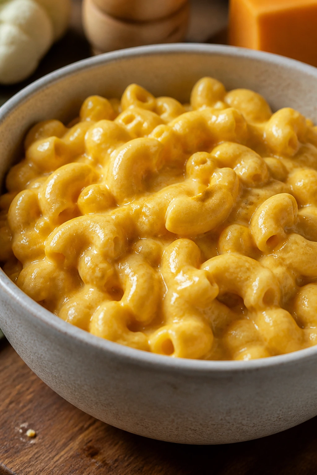 Creamy mac and cheese with hidden veggie puree