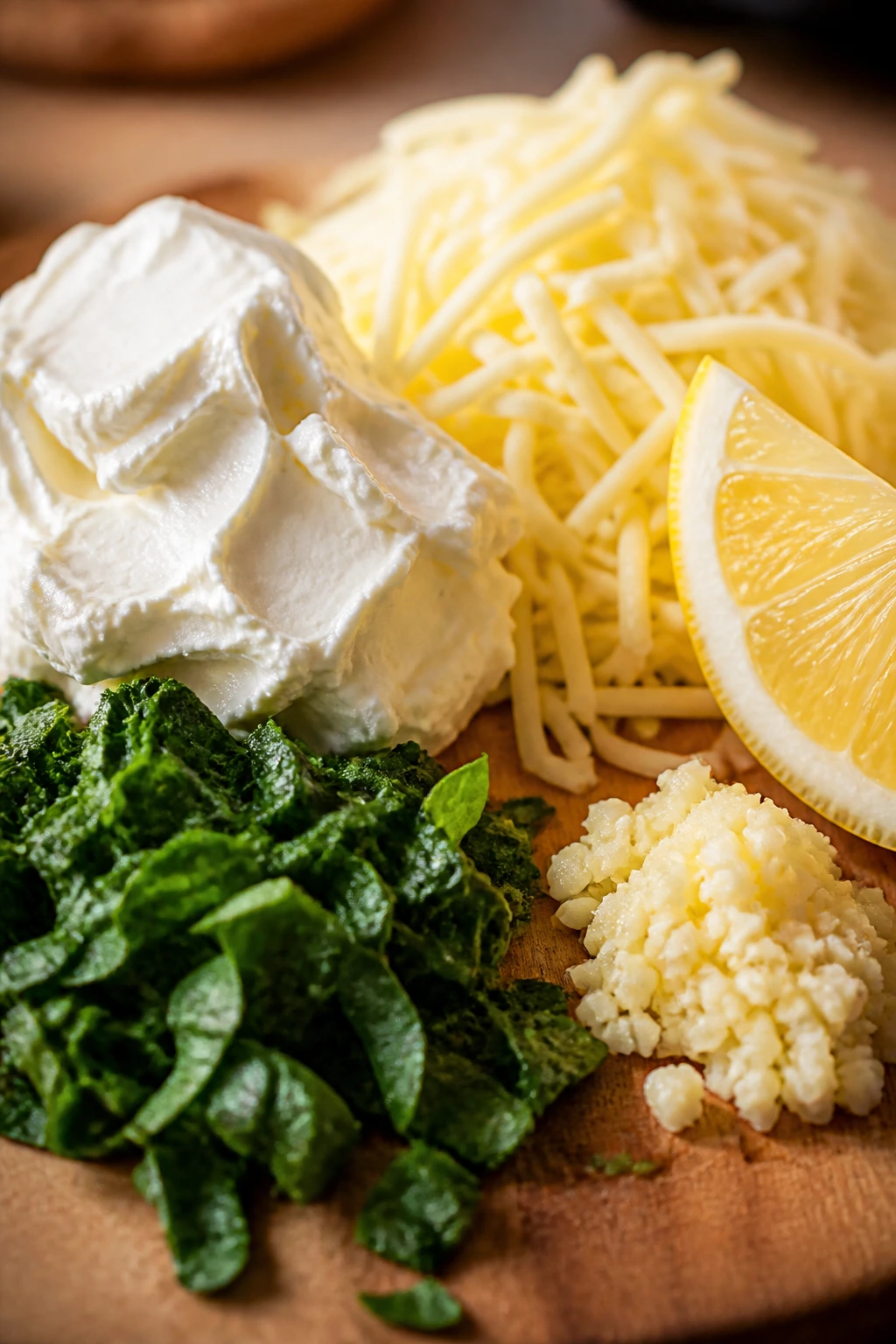 Ingredients arranged to highlight moistening components for juicy chicken