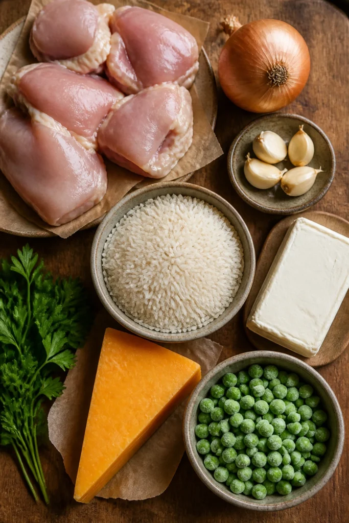 Juicy Cheesy Chicken and Rice for Weeknight Dinners