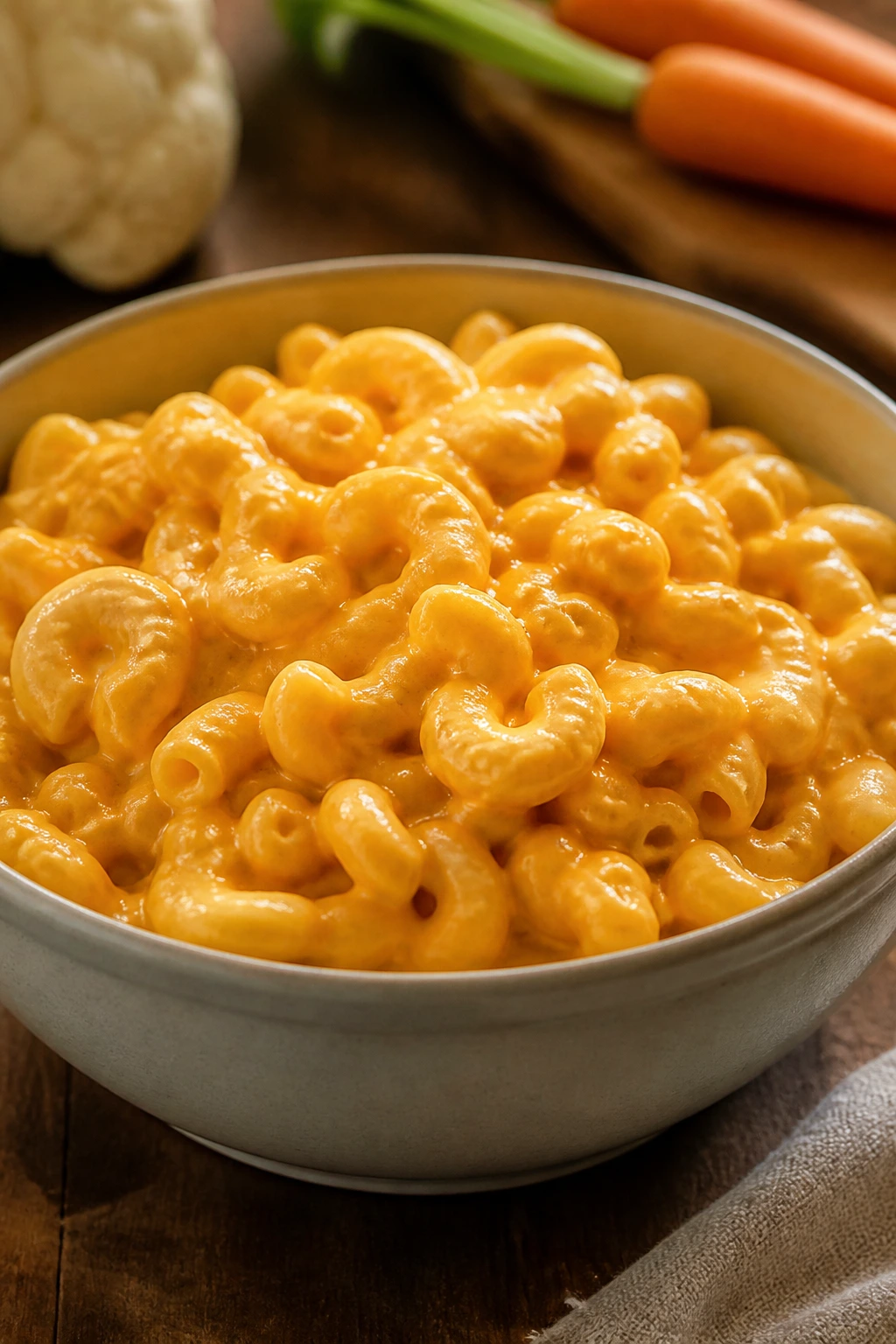 Creamy mac and cheese with hidden vegetables