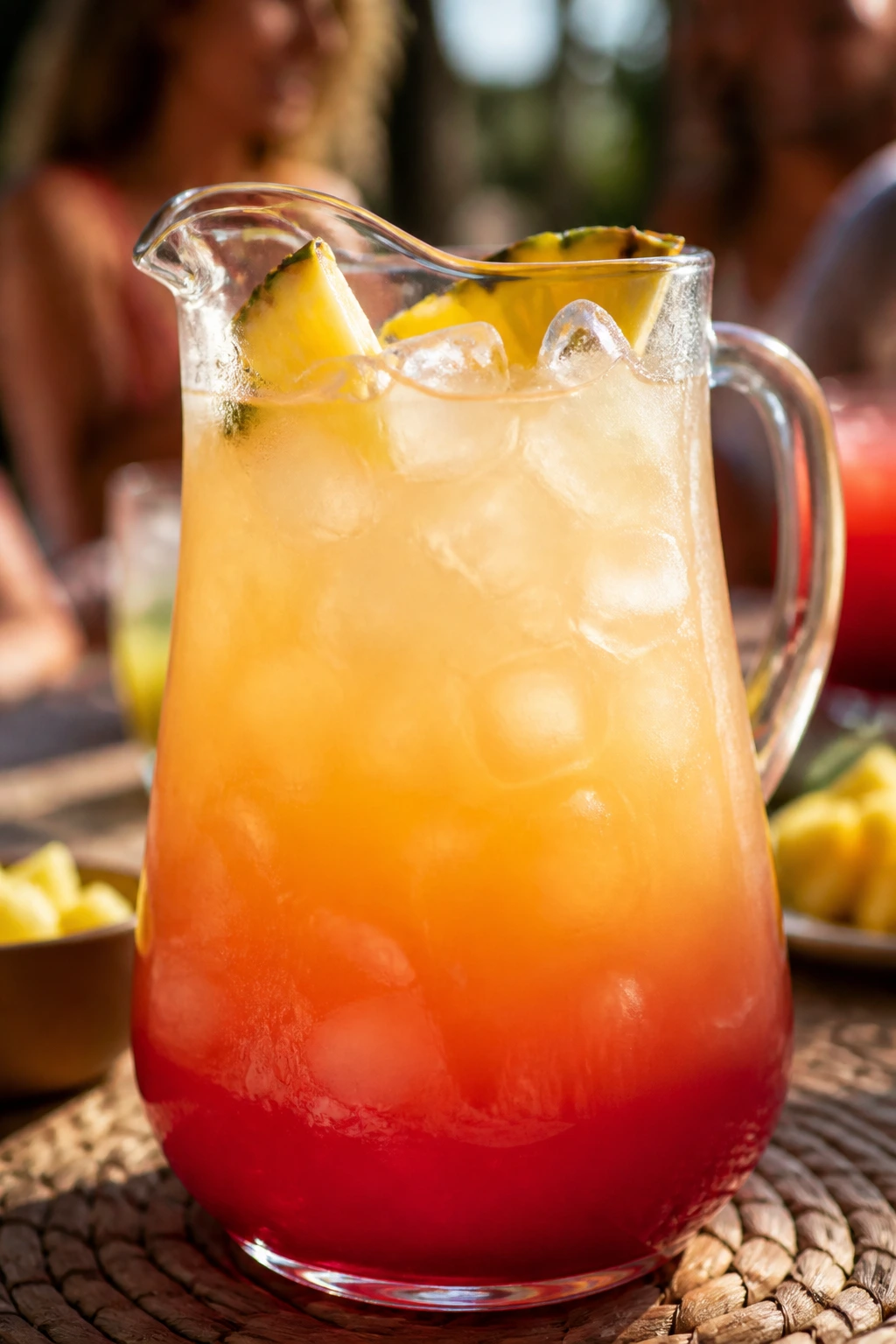 Malibu Breeze pitcher ready for a crowd on sunny patio