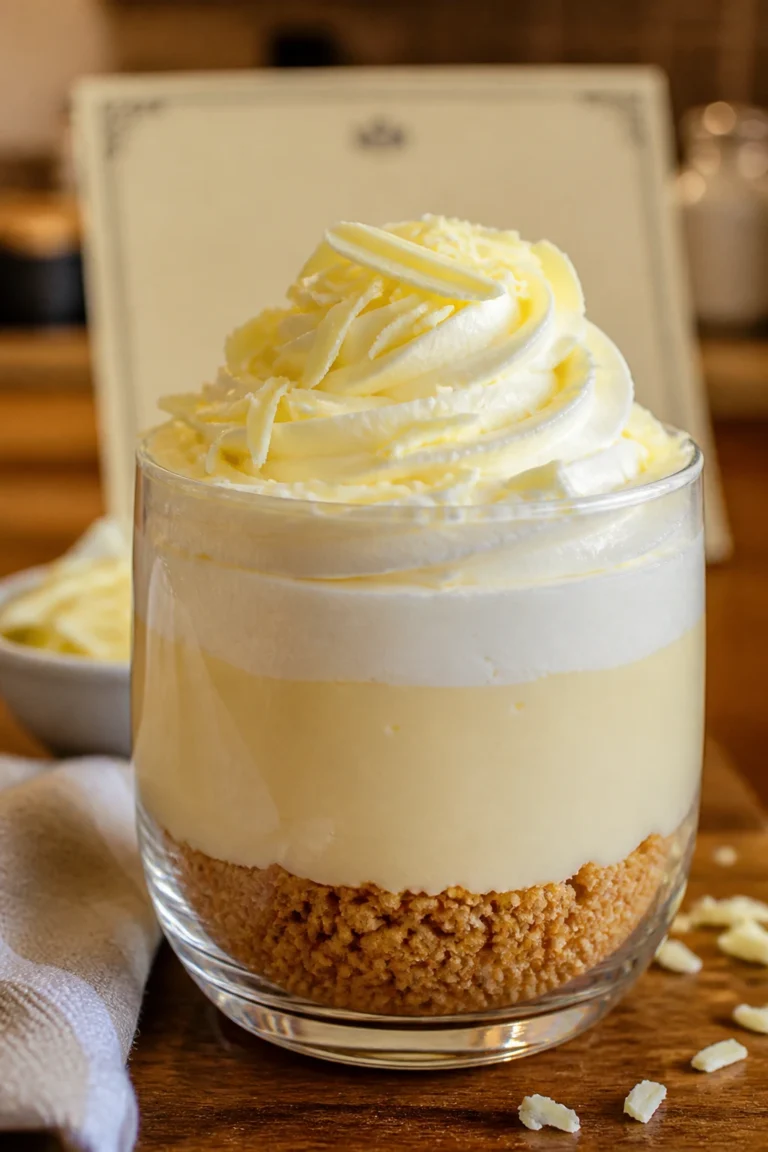 Buttery White Chocolate Mousse with Cream Cheese Frosting