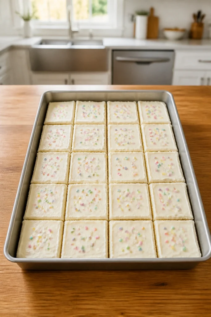 Fluffy Easter Sugar Cookie Bars with Cream Cheese Frosting