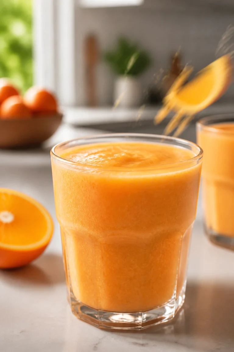Refreshing Orange Smoothie for Summer Sipping