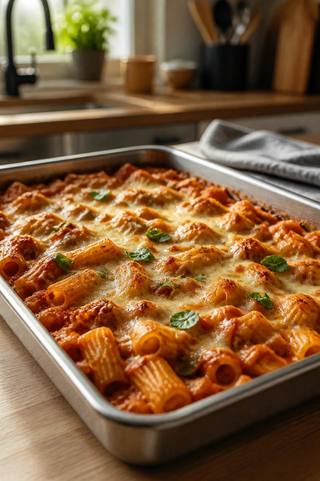 Tray of prepared kid-friendly dinner ready in morning light