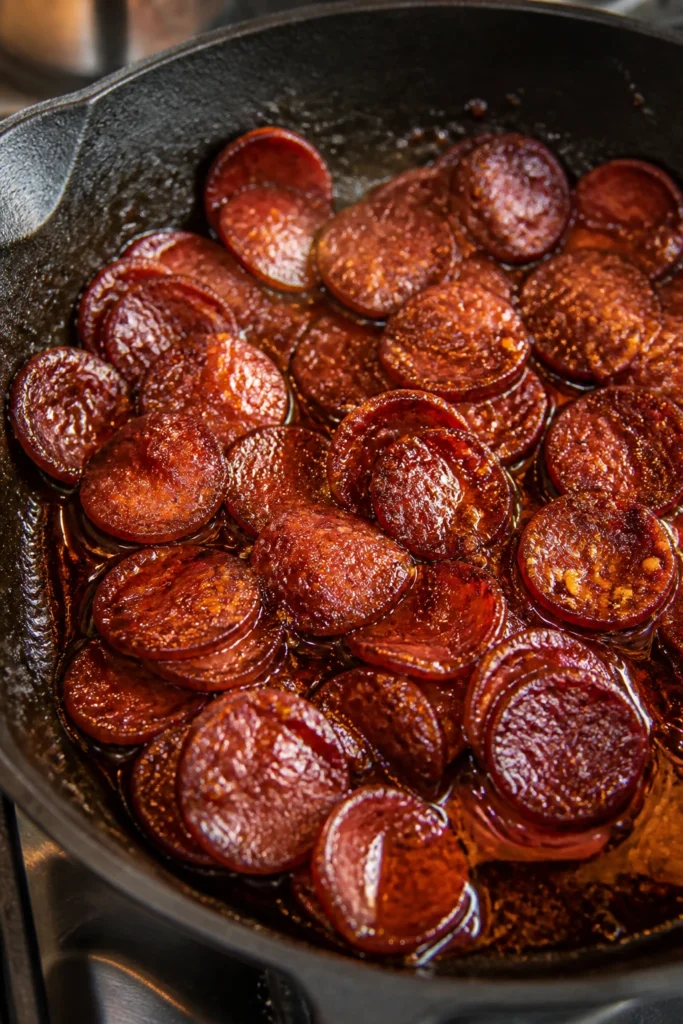 Tender Spicy Pepperoni with Brown Sugar Glaze