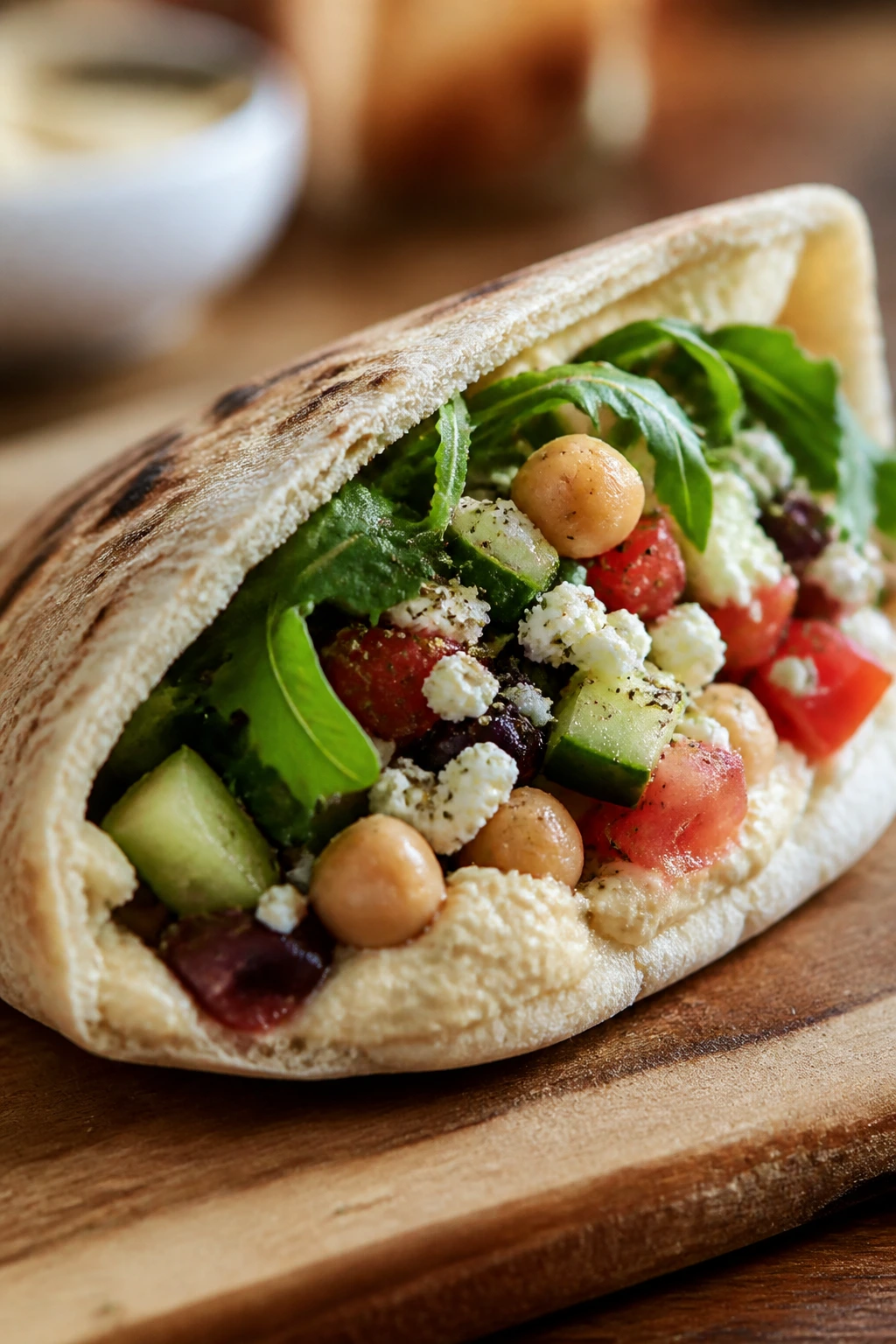 Pita with varied fillings ready to adapt recipes