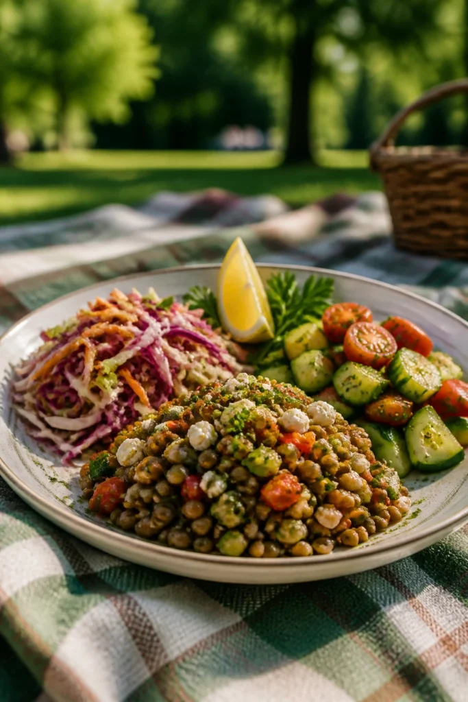 Fresh Vegetarian Picnic for a Healthy Dinner