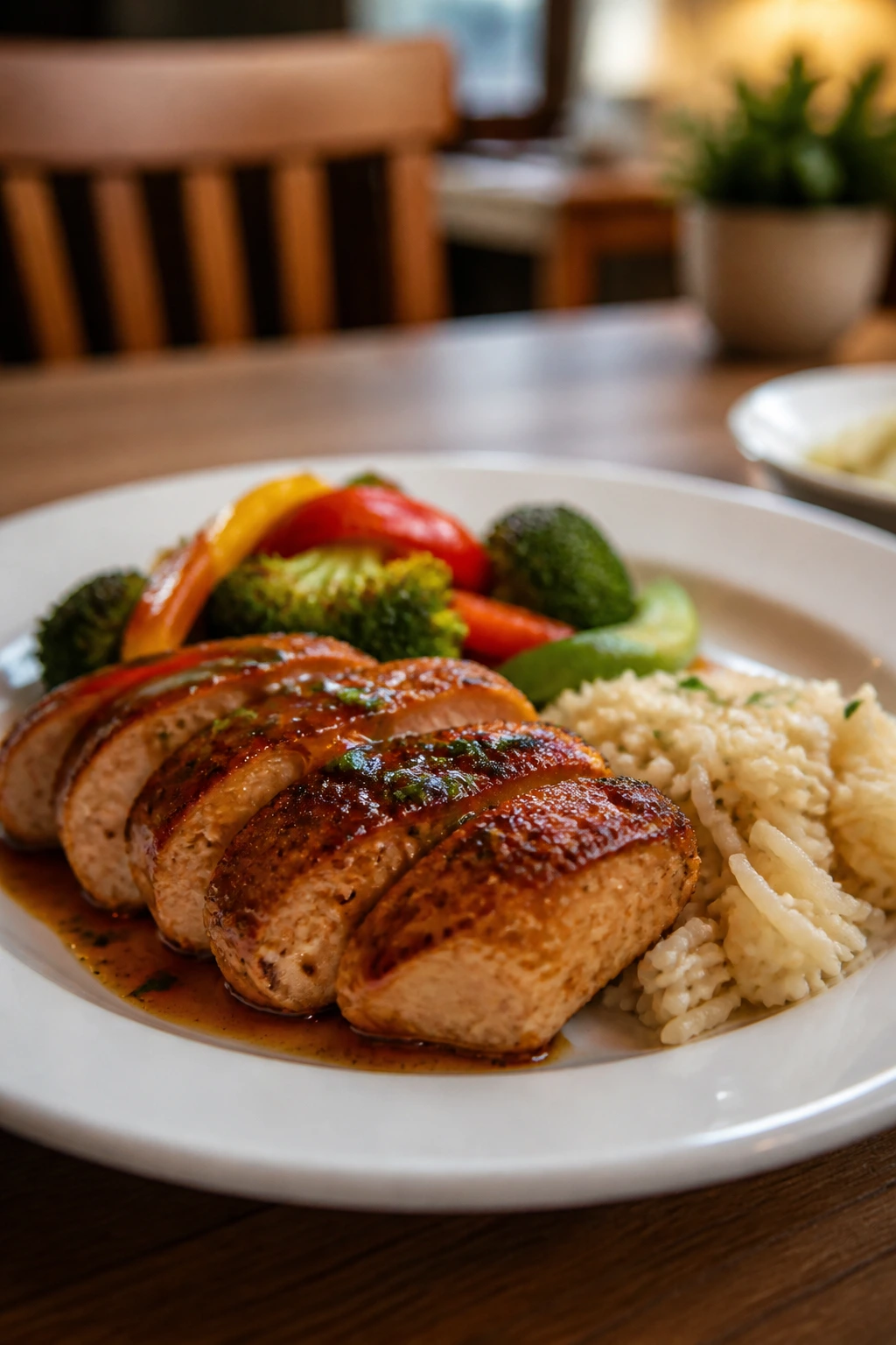 Neatly plated kid-friendly dinner on a plate