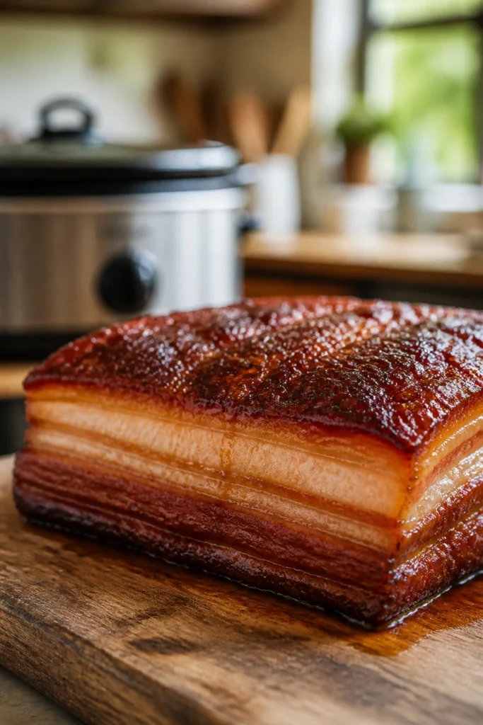 Set-and-Forget Crockpot Pork Belly You Can Set and Forget