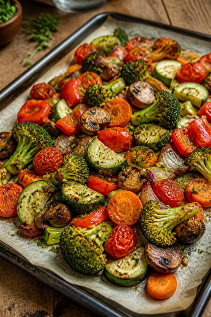 Fresh Seasoned Vegetables for a Healthy Dinner